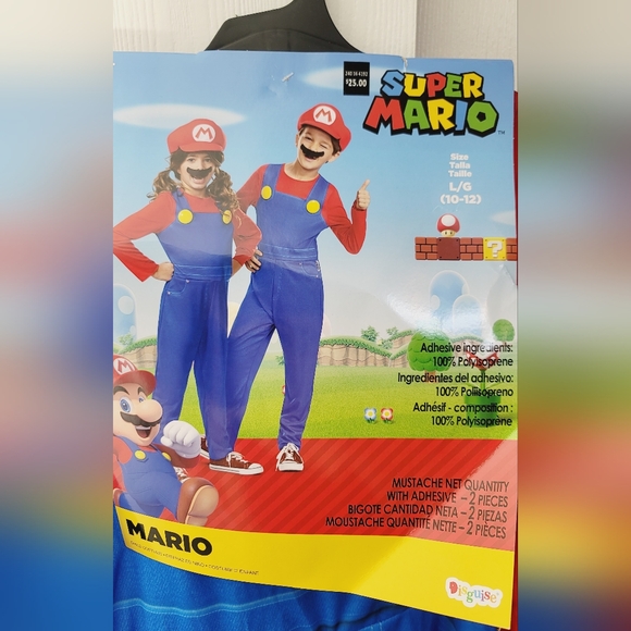 Super Mario Kid Costume Size L (10-12) - Picture 3 of 4